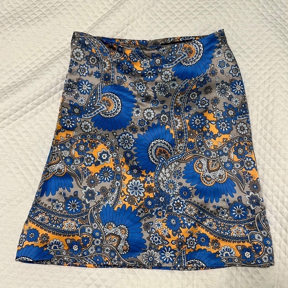 French Connection Silk A-Line Skirt, Size UK 12, US 6/8